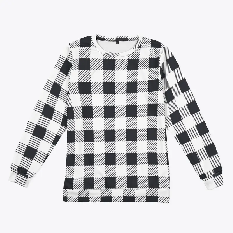 Black and White Buffalo Plaid